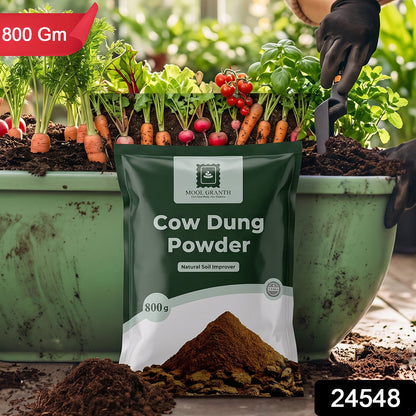 Natural cow dung manure powder for gardening and potting