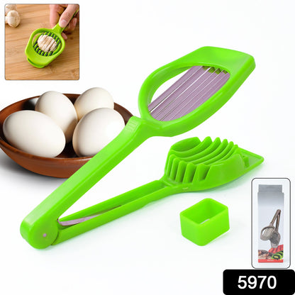 Multipurpose Slicer – 7 Stainless Blades for Kitchen Prep – side view