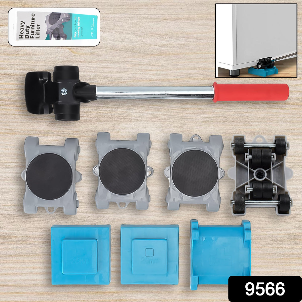 Furniture Lifter Tool set – Heavy Duty Movers Kit – side view