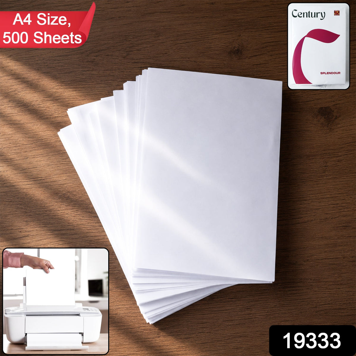 A4 Copier Paper – 500 Sheets of 70 GSM Bright White Paper – side view