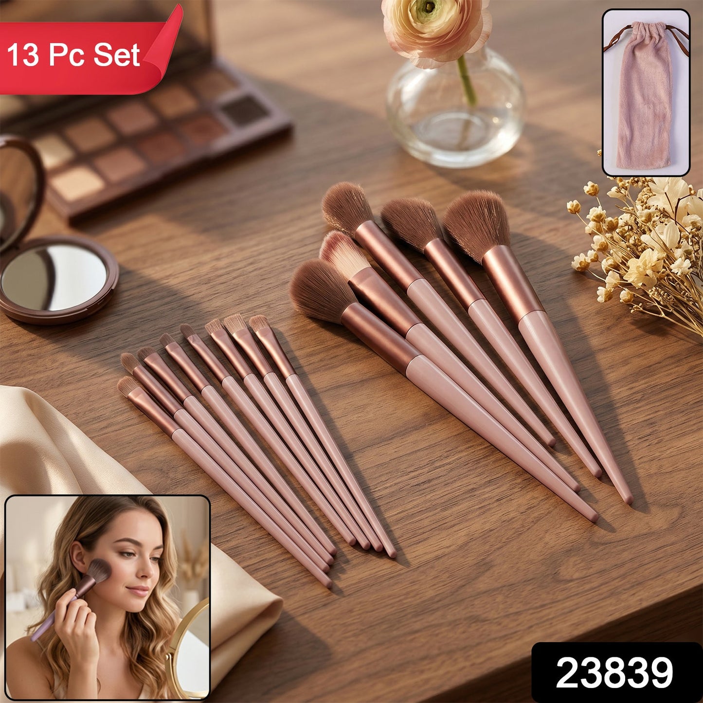 Makeup brush set pack