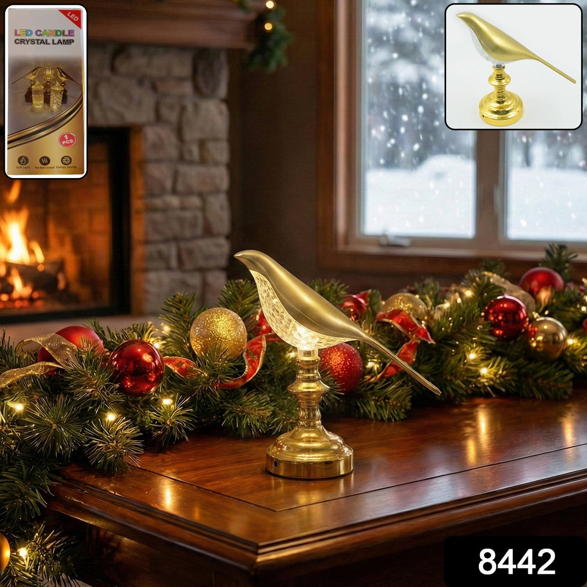 Crystal LED Table Lamp – Decorative & Energy-Saving – close-up