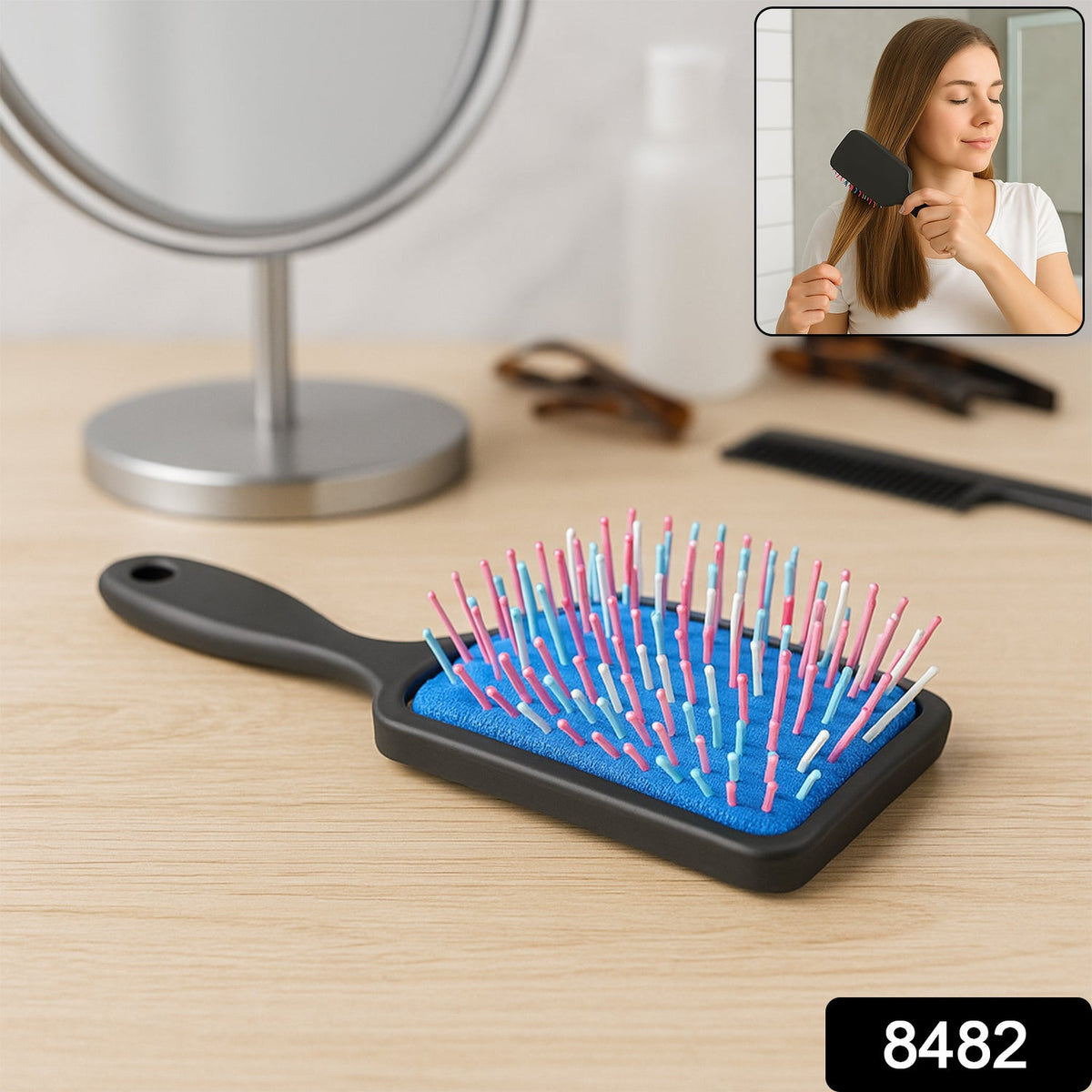 Scalp Massager Comb – Detangling & Hair Growth – side view