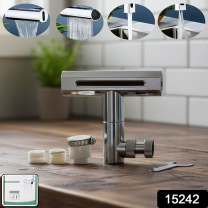 High Pressure Shower Head – Adjustable & Water Saving – side view