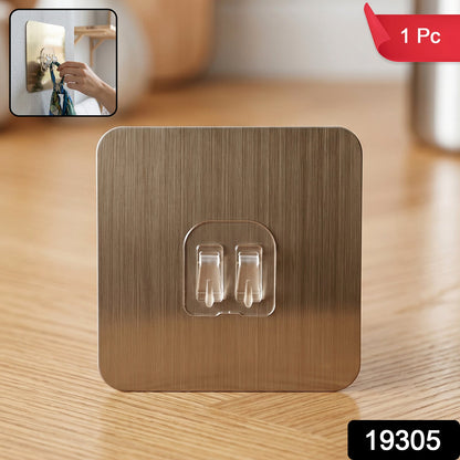 Pack of multiple adhesive wall hooks for efficient home organization solutions.