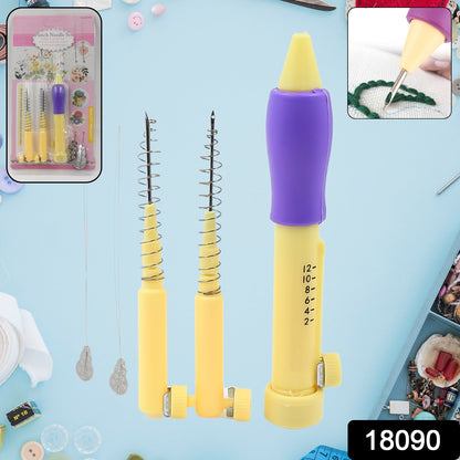 Punch Needle set – DIY Embroidery Craft Kit for Beginners – side view