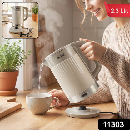 2.3 litre electric kettle with auto shut off for safe boiling
