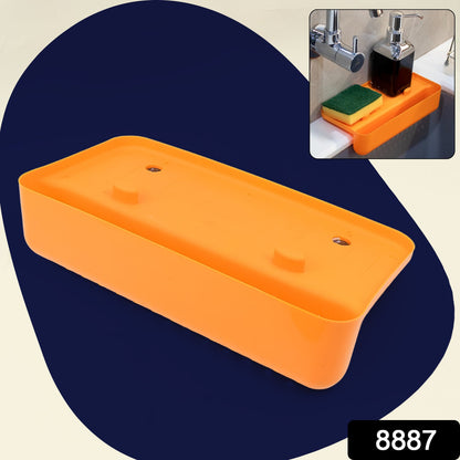 Sink Drainer Shelf – Multifunctional Plastic Storage – side view