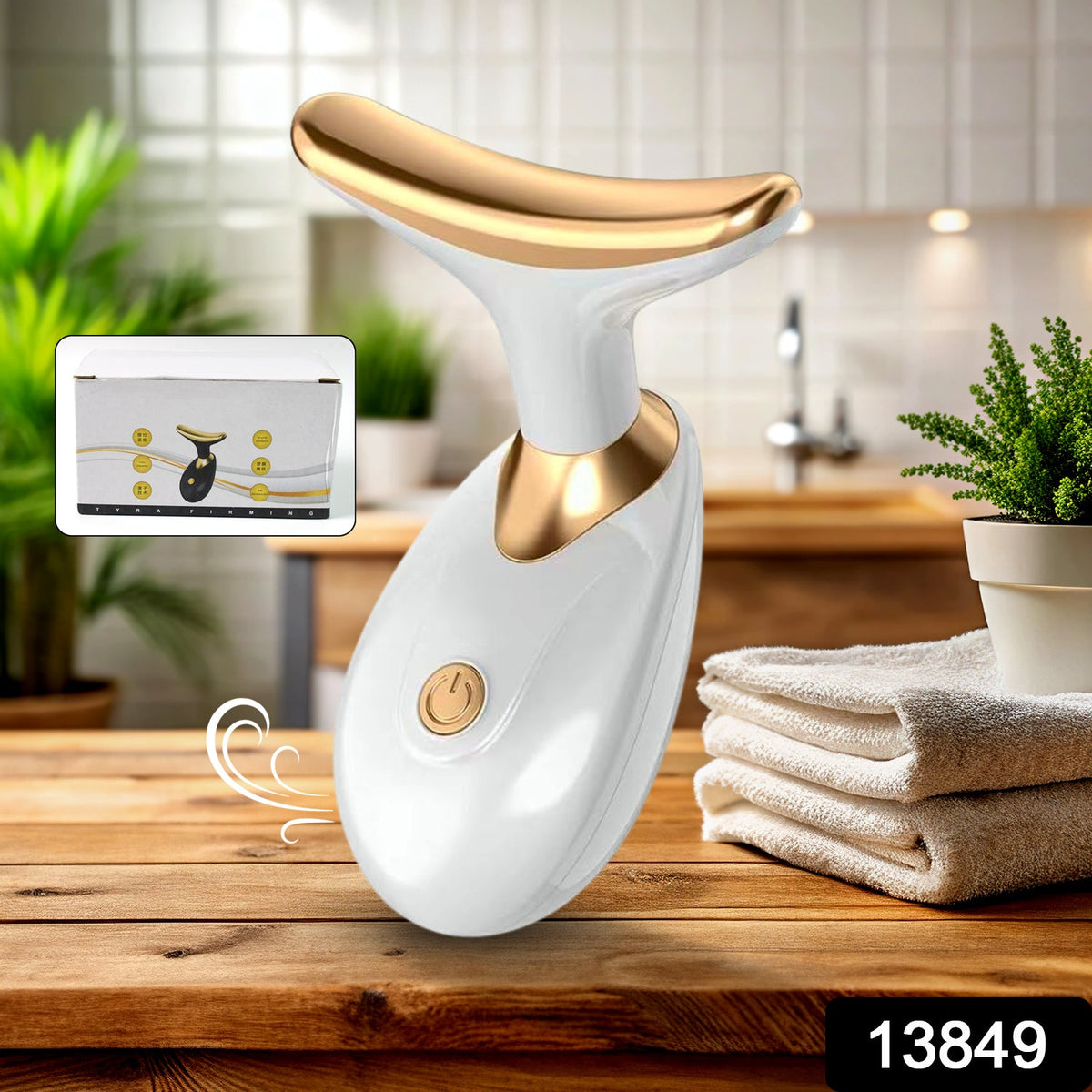Neck Face Massager – Skin Firming & Wrinkle Removal – side view