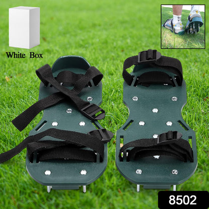 Lawn Aerator Sandals – Spiked Garden Shoes for Healthy Grass – side view