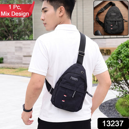 Waterproof USB Charging Sling Bag – Travel & Crossbody – side view