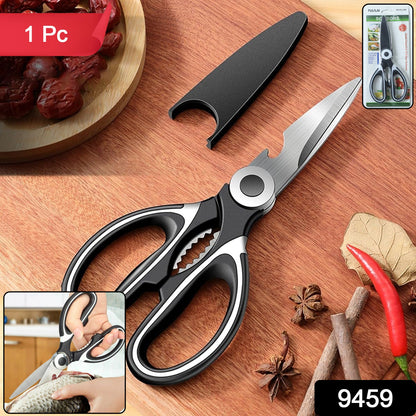 Multi-Function Kitchen Scissor – 6-in-1 Stainless Steel – side view