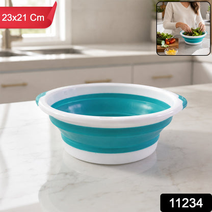 Foldable Utility Basket – Space-Saving Multipurpose – side view