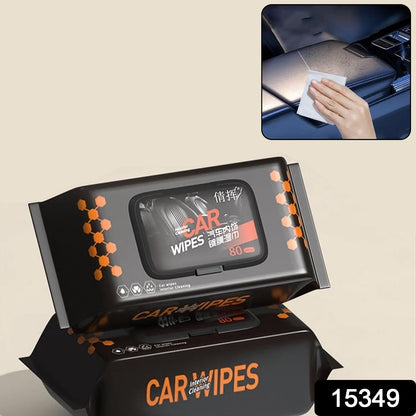 Car Cleaning Wipes – Dashboard & Interior Polish (80 Pcs) – close-up