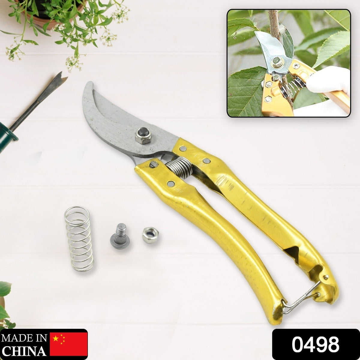 Garden Shears – Ultra Sharp Pruning Scissors for Plants – side view