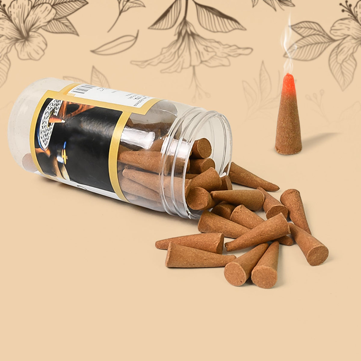 Dhoop Cones Mix Flavour – Premium Charcoal-Free – close-up