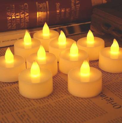 LED Tealight Candles – White 24 pcs for Diwali Decor