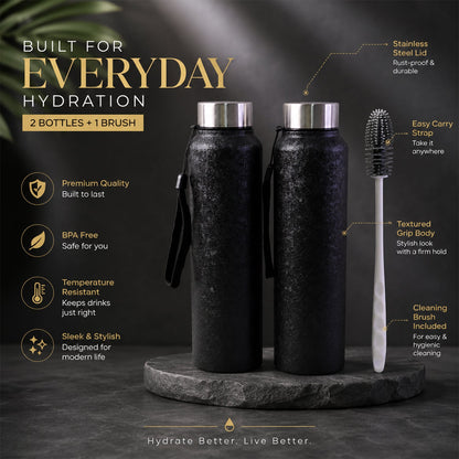 Features of stainless steel water bottle like leak-proof and temperature retention