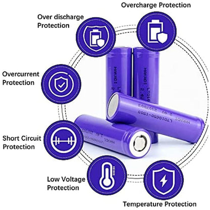 Lithium Rechargeable Battery – 3.7V 1200mAh Flat Top – view 7