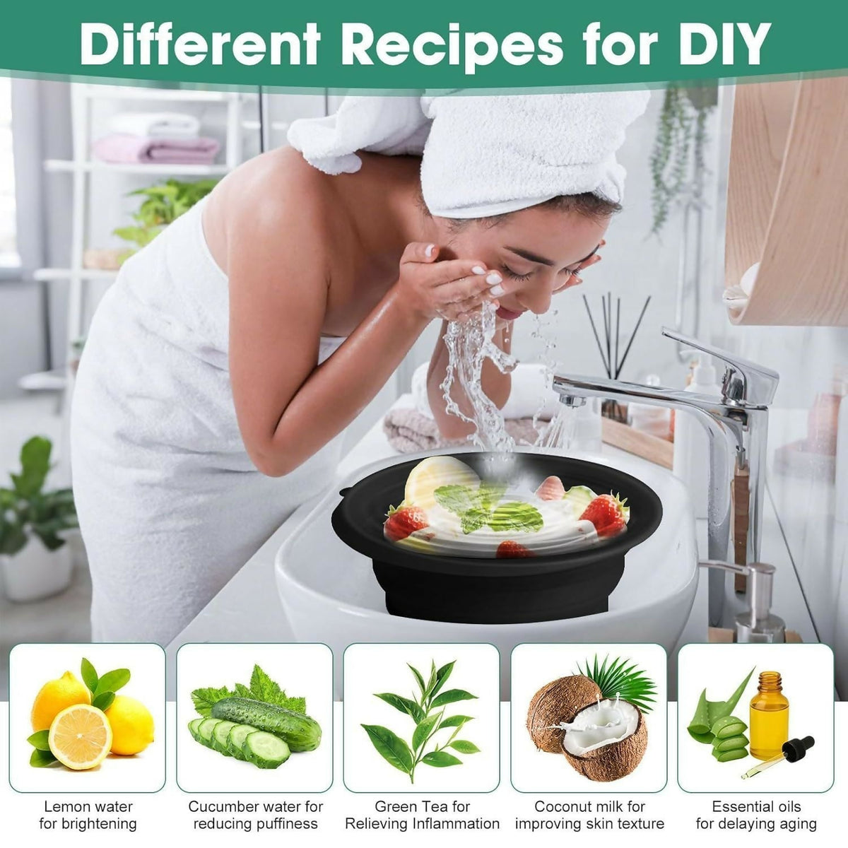 Silicone Face Ice Bowl – Easy Release & Reusable – detail view
